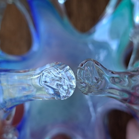 Vintage Italian Murono Lavorazione Arte Small Glass Art Dish Candy Dish Rare - Picture 10 of 12